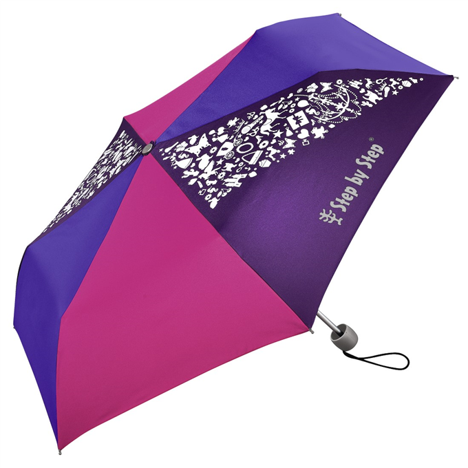 Dětský skládací deštník, růžová/ fialová/ modrá