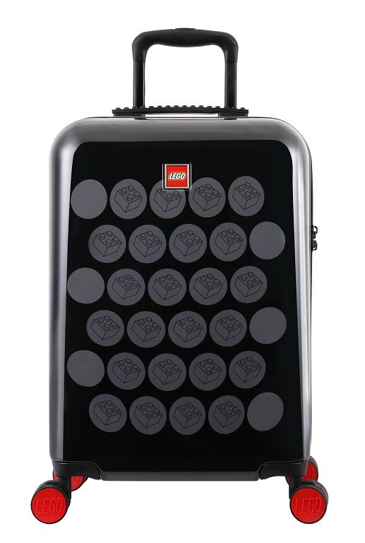 LEGO Luggage ColourBox Brick Dots 20" - Černý/Šedý