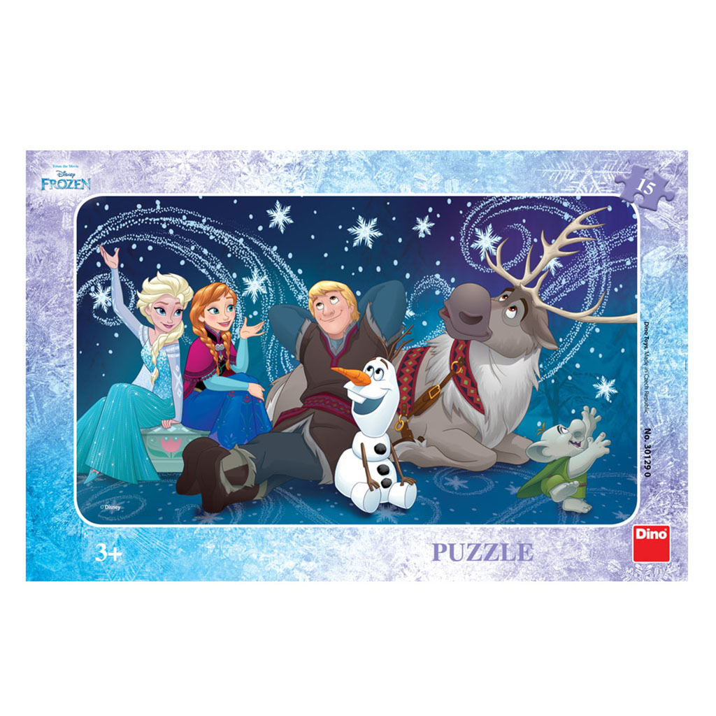 Frozen: sněhové vločky 15 deskové puzzle