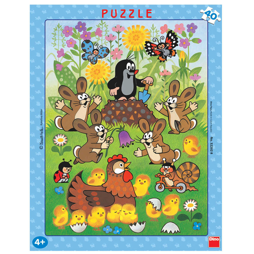 Krtek a velikonoce 40 deskové puzzle