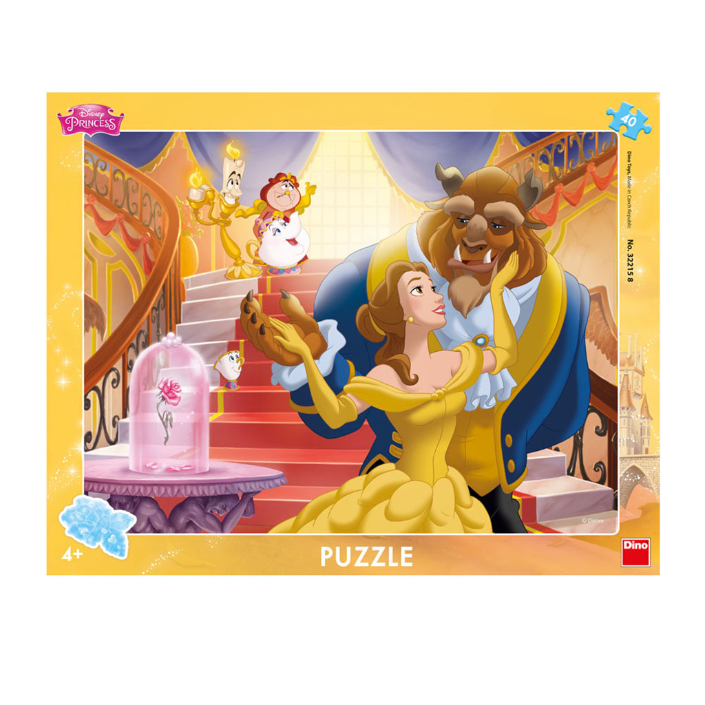 Kráska a zvíře 40 deskové puzzle
