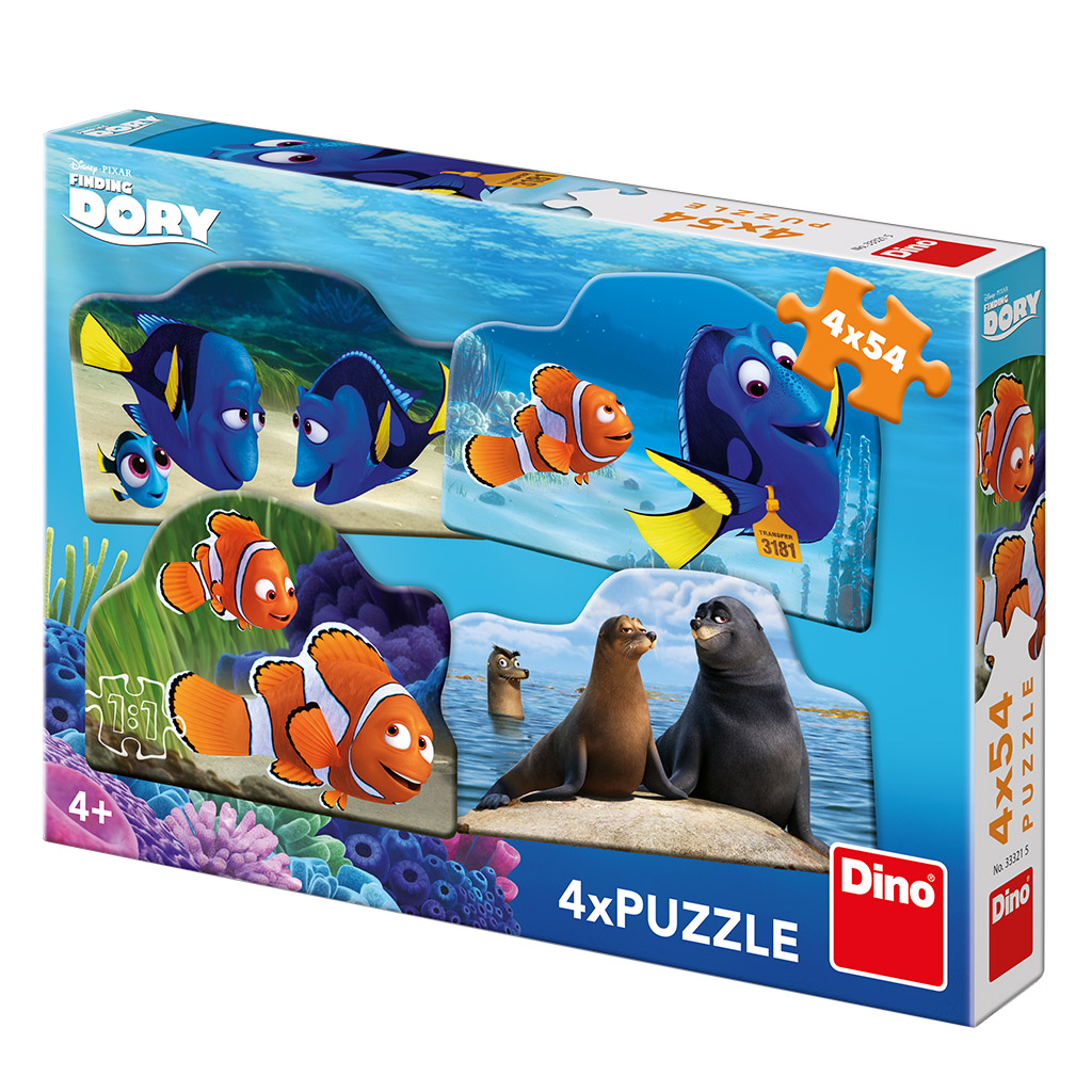 Hledá se Dory 4x54 puzzle nové