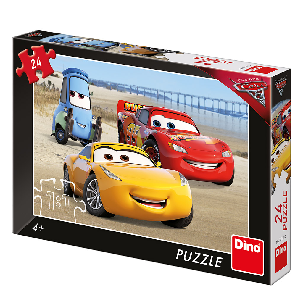 Cars 3: na pláži 24 puzzle nové