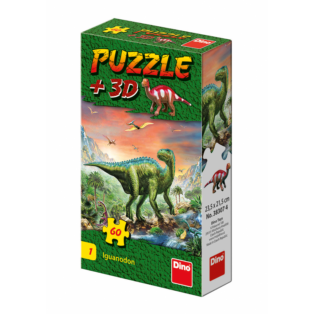 Dinosauři 60 + figurka puzzle