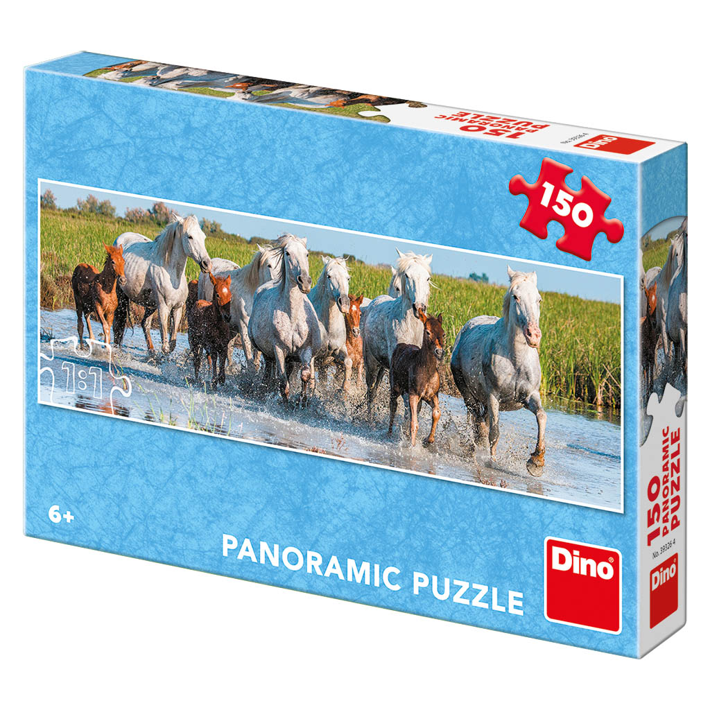 Camargští koně 150 panoramic puzzle nové