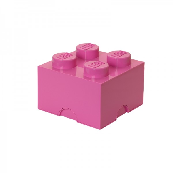 LEGO úložný box 4 250 x 250 x 180 mm - růžová