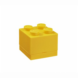 LEGO mini box 4 46 x 46 x 43 mm - žlutá