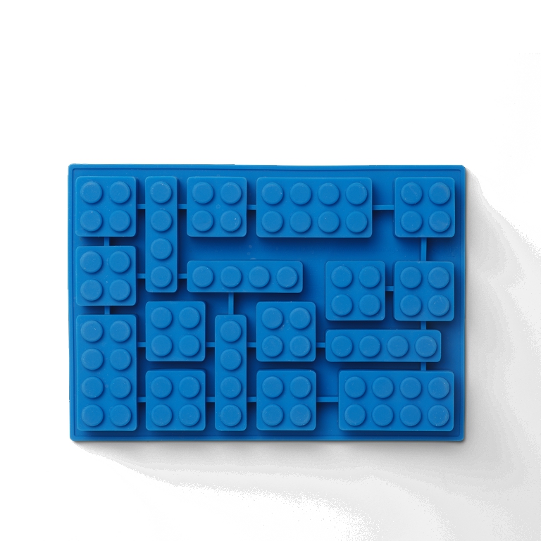 LEGO Iconic silikonová forma na led - modrá