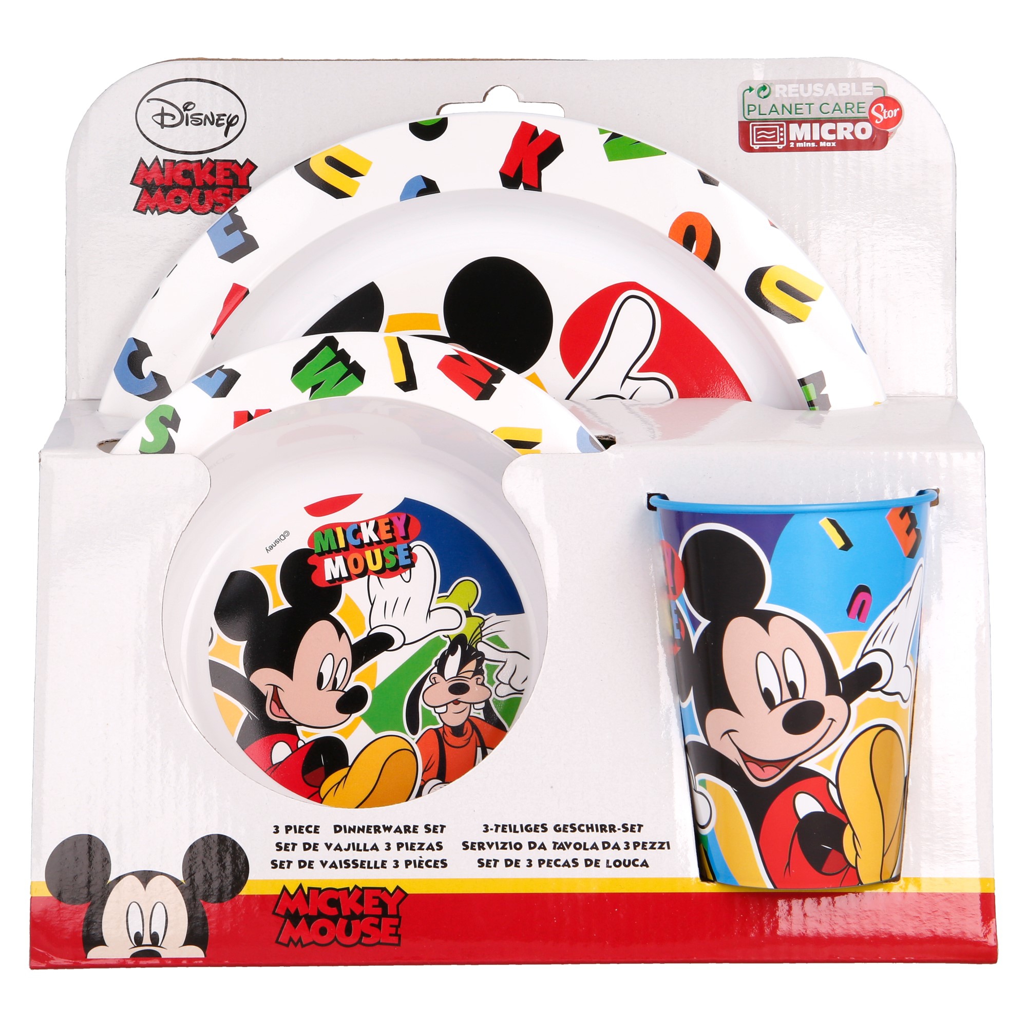 Stor Dětská jídelní sada Micro Mickey 3ks