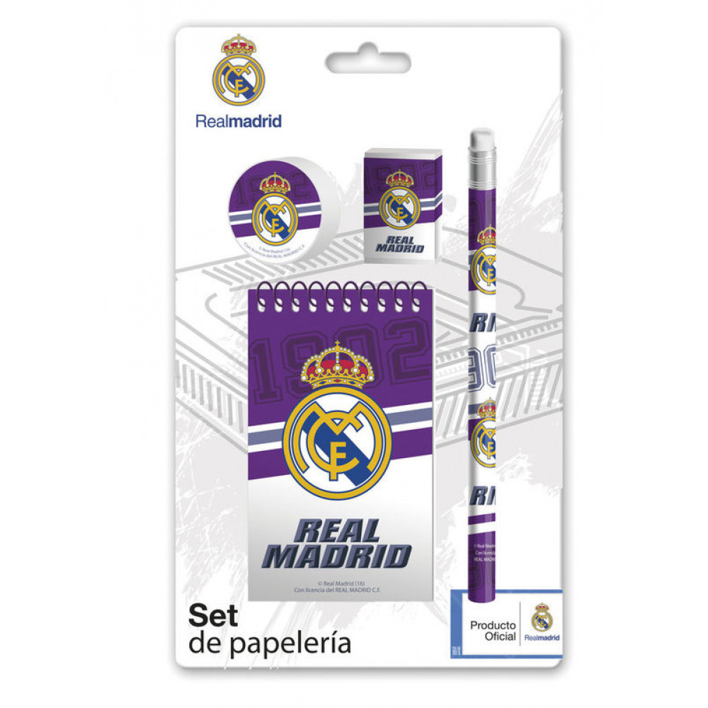 Set 4 ks psacích  potřeb Real Madrid