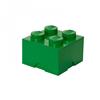 LEGO úložný box 4 250 x 250 x 180 mm - tmavě zelená