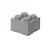LEGO úložný box 4 (DIF) 250 x 250 x 180 mm - šedá