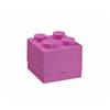 LEGO mini box 4 46 x 46 x 43 mm - růžová