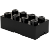 LEGO box na svačinu 8 100 x 200 x 75 mm - černá
