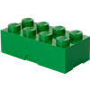 LEGO box na svačinu 8 100 x 200 x 75 mm - tmavě zelená