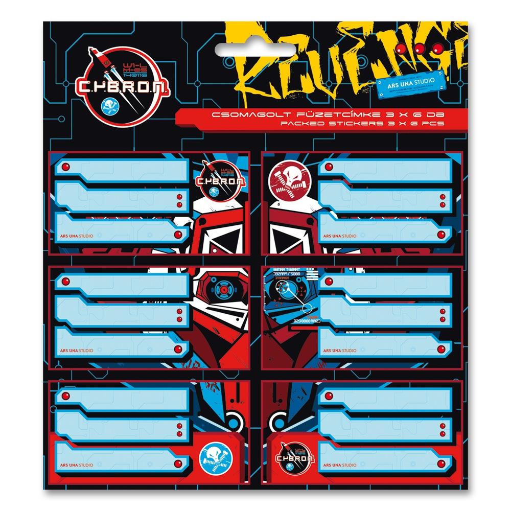 Ars Una Jmenovky na sešity Cybron 18 ks