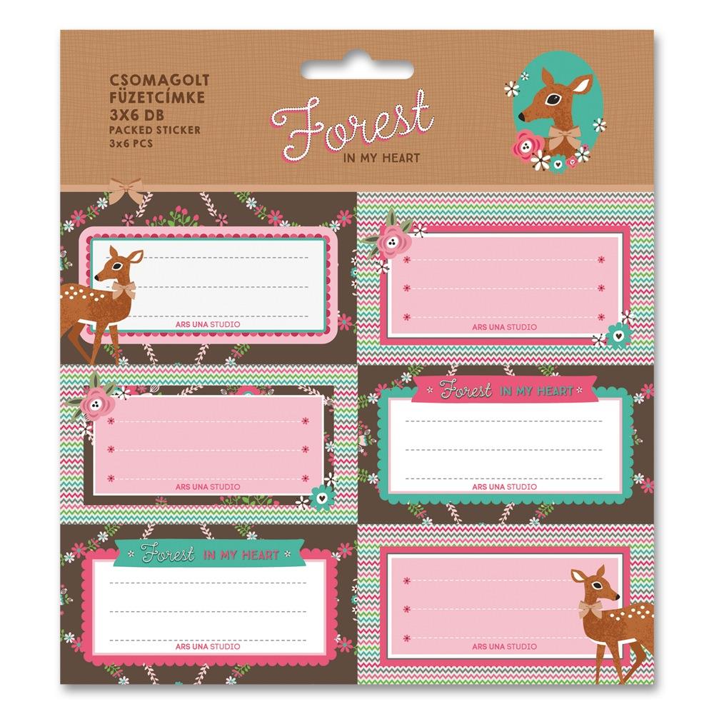 Ars Una Jmenovky na sešity Forest in my heart 18ks